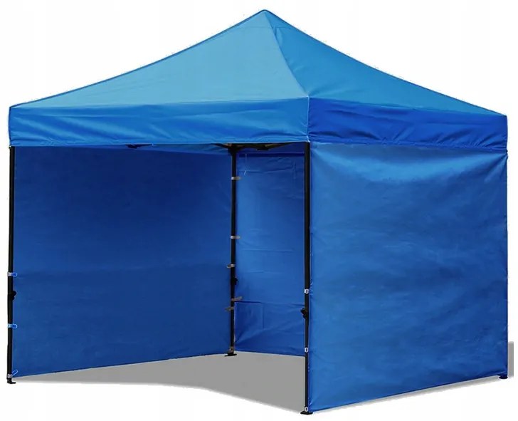 Trojstenný párty stan bez okien čierna 3m x 3m