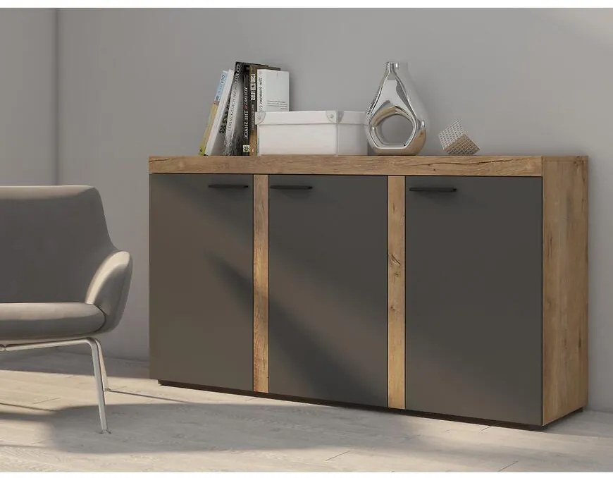 Komoda Rumba 3F grafit