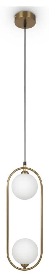 Maytoni MOD013PL-02BS1 - Luster na lanku RING 2xG9/25W/230V mosadz