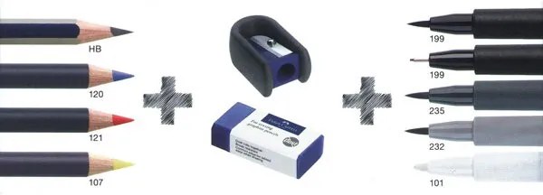 Popisovače Faber-Castell Comic 3D - 11 ks