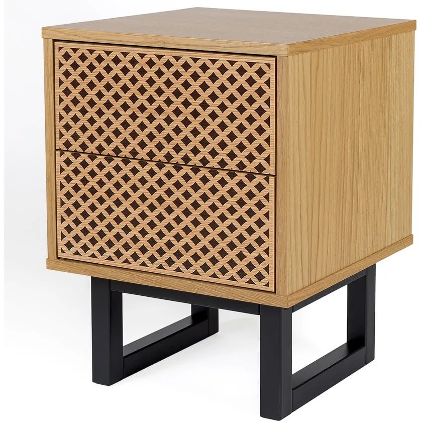 Nočný stolík v dubovom dekore Woodman Camden Diamond