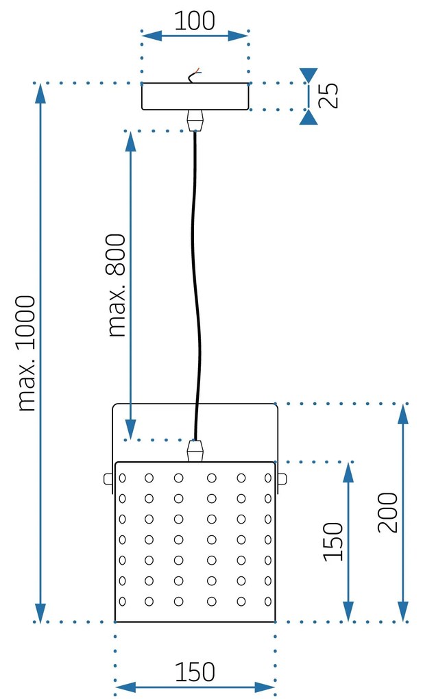 Toolight - Stropné svietidlo 1xE27 60W APP957-1CP, biela, OSW-03211