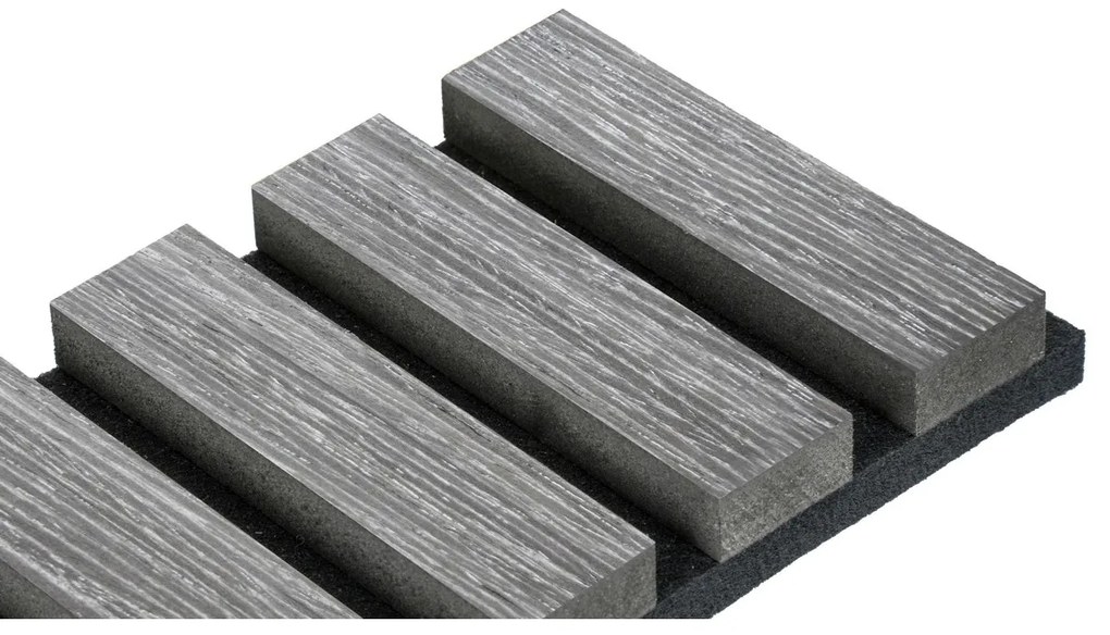 Akustický panel G21 270x60,5x2,1 cm, tmavo šedý dub 63910196 2ks