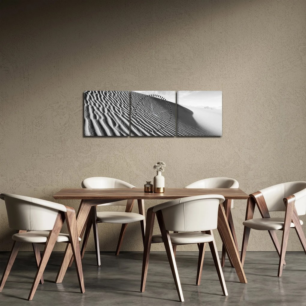 Obraz - Piesočná duna (s hodinami) (90x30 cm)
