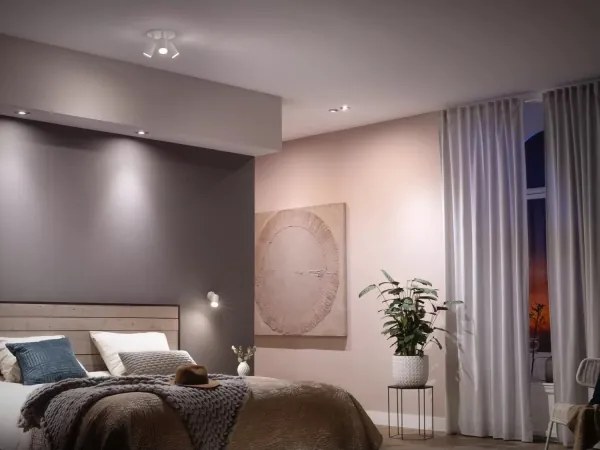 Sada 2× stmievateľných LED žiaroviek Philips Hue White Ambiance GU10/4,2W/230V + stmievač