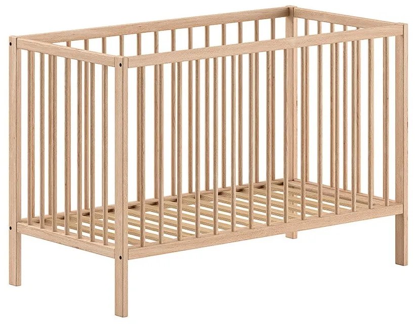 Postieľka z borovicového dreva v prírodnej farbe 60x120 cm DINO – Vipack