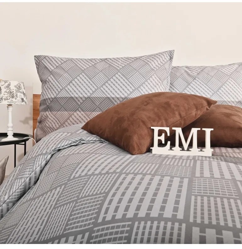 Obliečky Karson satén EMI, Francúzsky set1 200x220 + 2x (70x90)