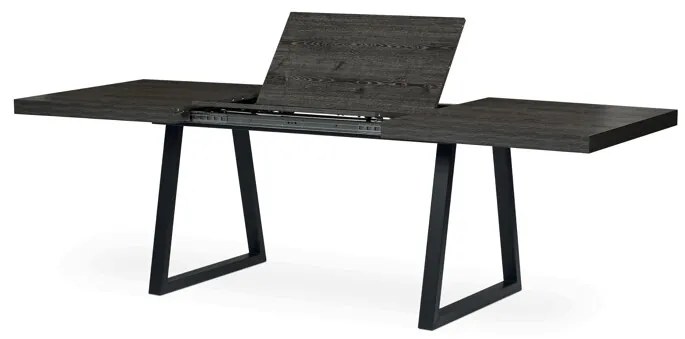 Autronic BONTEC Jedálenský stôl rozkladací 160-240x90 cm, lamino, šedý dub, HT-R5624 GREY Farba: Hnedá