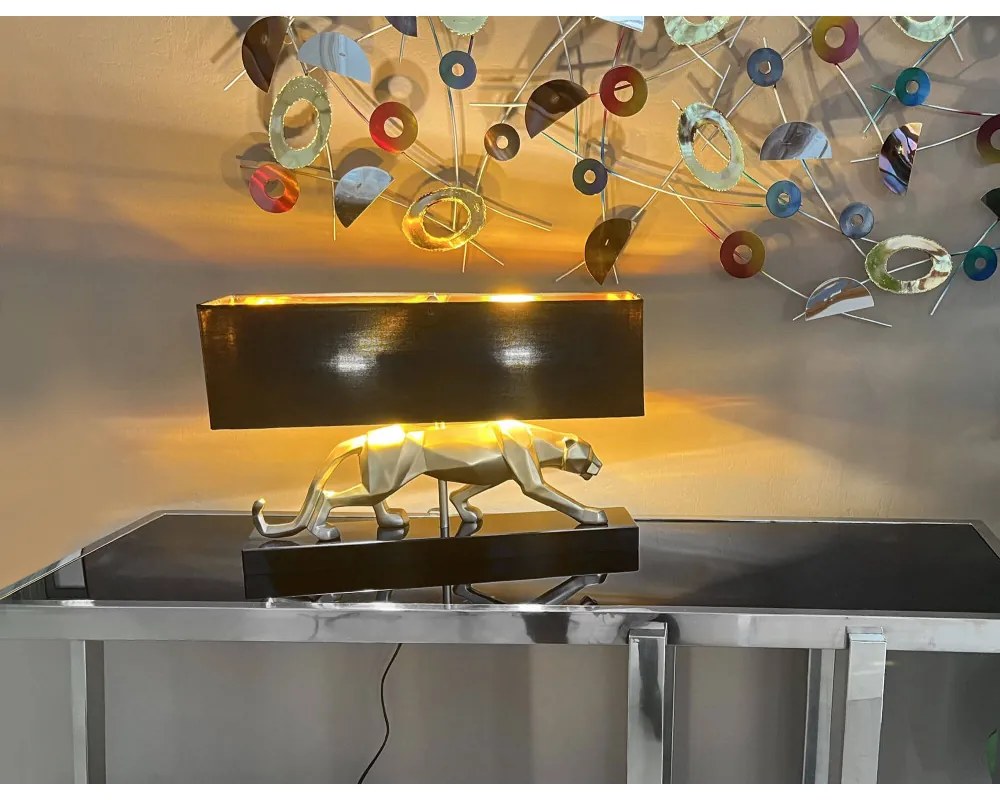 Design lampa do obývačky GOLD PANTHER