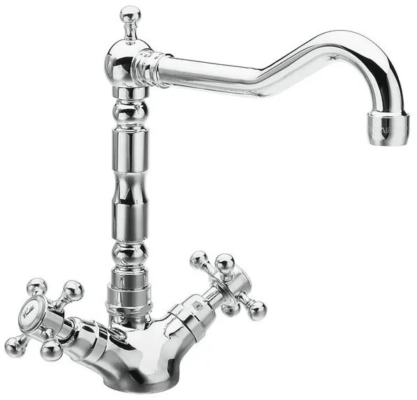 Sapho Sapho, ANTEA stojánkova drezová batéria s retro hubicou, chróm, 3121
