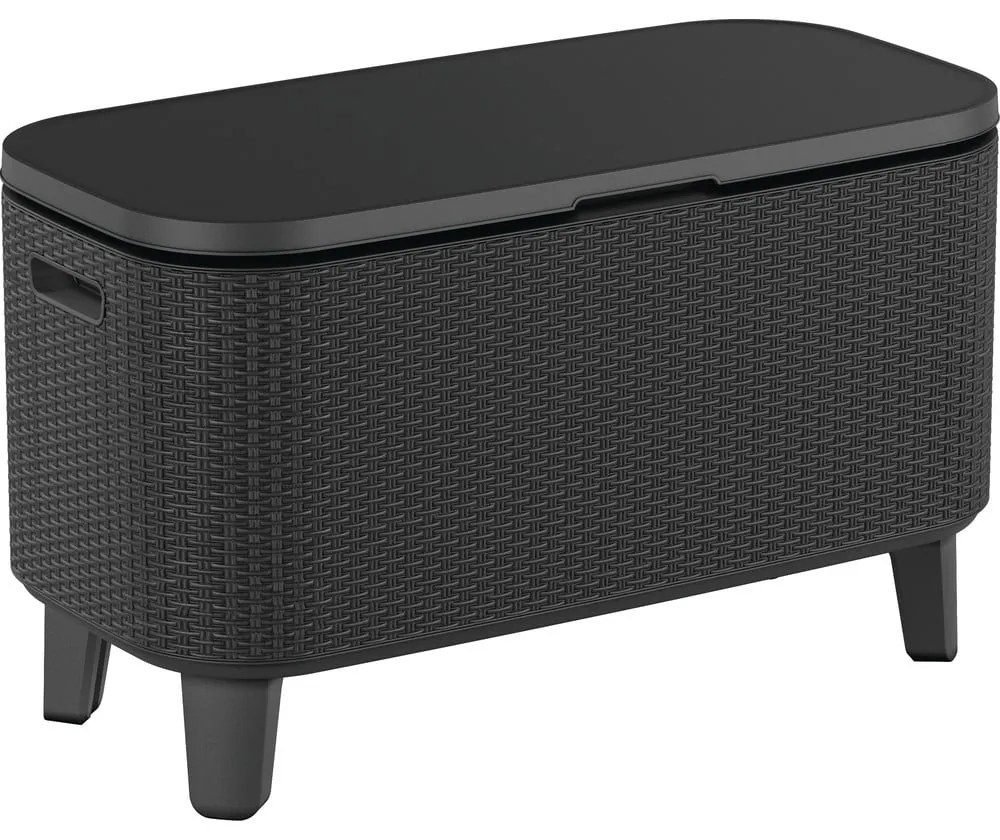 Plastový záhradný stolík so zásobníkom na ľad 83.5x40 cm Bevy – Keter
