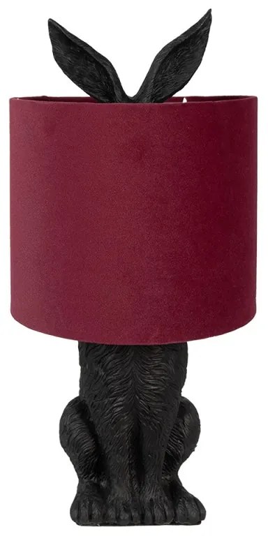 Black & Red RABBIT veľkonočná lampa