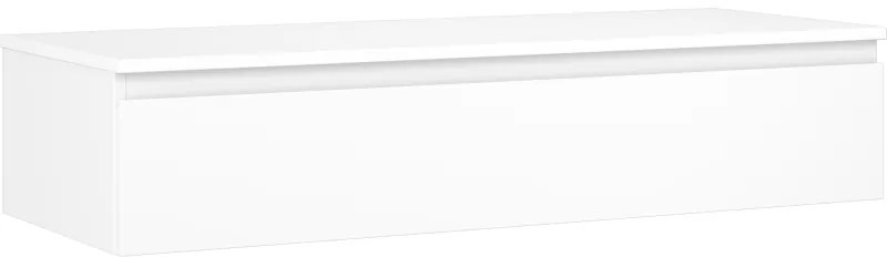 Mexen Orio, kúpeľňová skrinka 120 cm s hornou časťou, 1 zásuvka, biela matná, 91A10-12023-1-BFC01