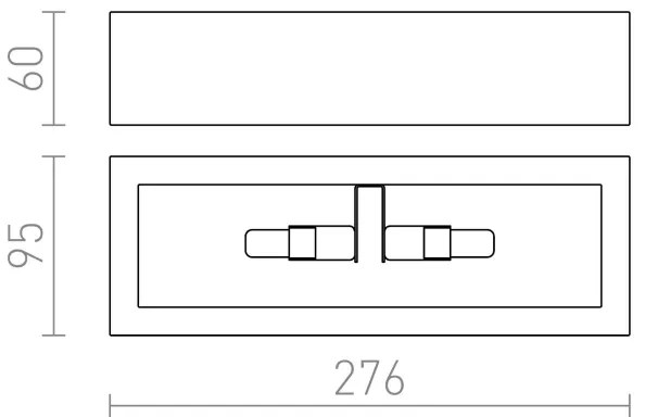 RED - Design Rendl - R10465 - Nástenné svietidlo WIM 2xG9/40W/230