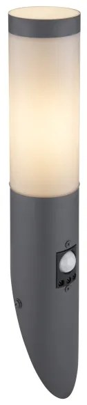 Globo 3157AS - Vonkajšie nástenné svietidlo so senzorom BOSTON 1xE27/15W/230V IP44