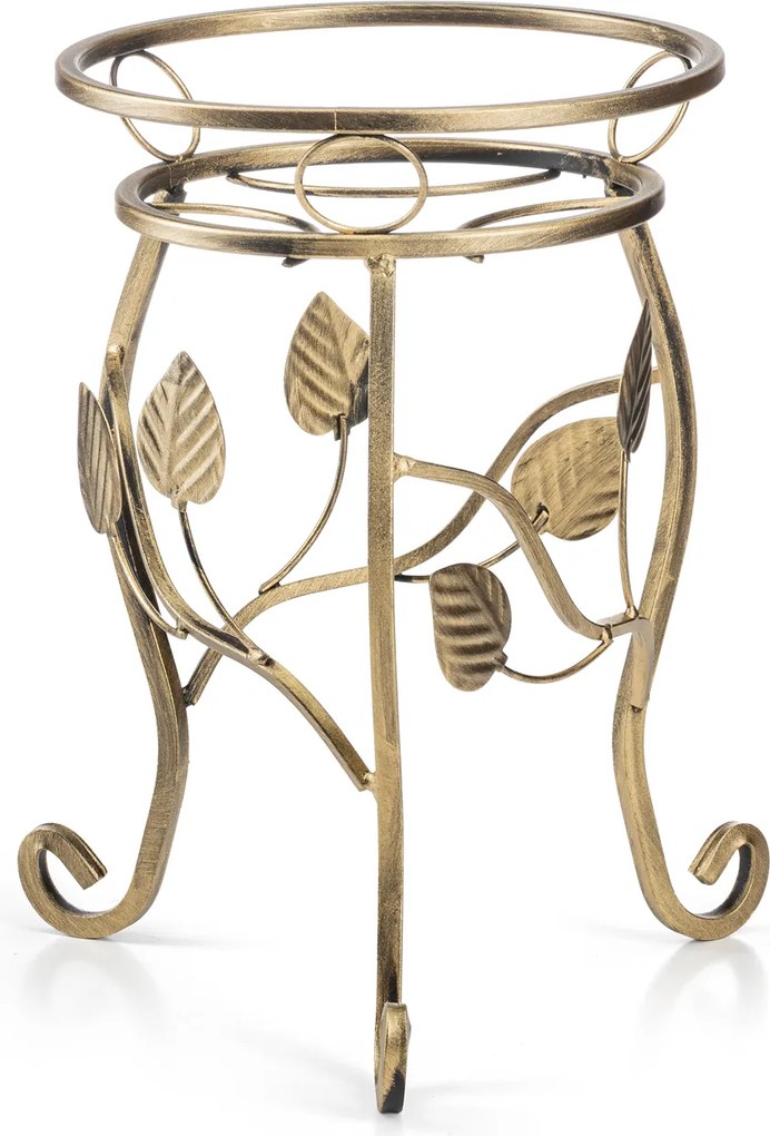 STOJAN NA KVETINÁČ ELMER 41X33 CM ZLATÁ