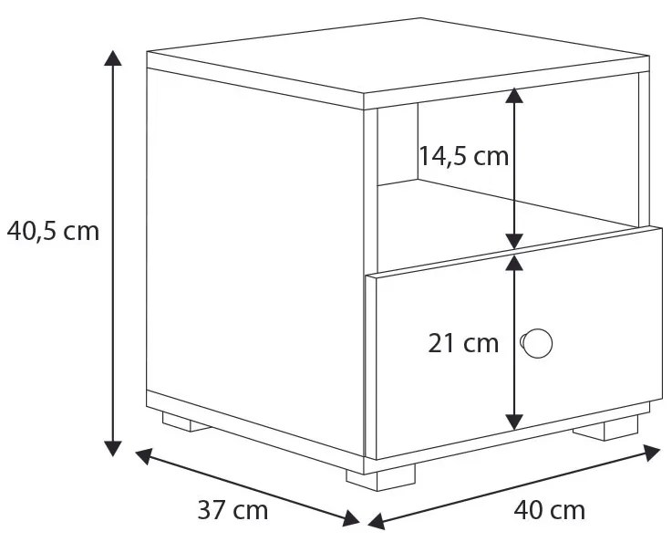Nočný stolík. Akcia -18%. Vlastná spoľahlivá doprava až k Vám domov. 1053424