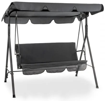 Záhradná hojdačka Evan - antracit / tmavosivá