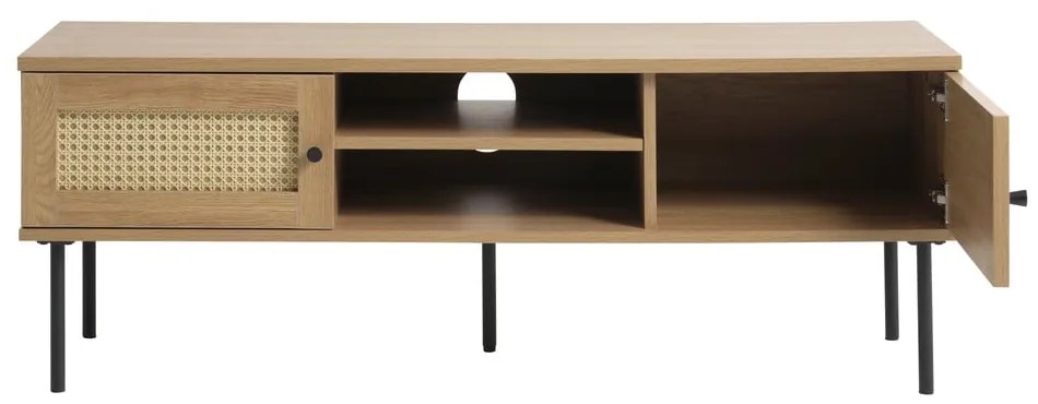 TV stolík v dekore duba v prírodnej farbe 120x43 cm Pensacola – Unique Furniture