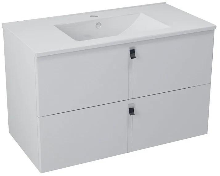 Sapho, MITRA umývadlová skrinka 89,5x55x45,2 cm, biela, MT091