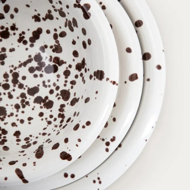 Miska WILORA biela / hnedá 766800