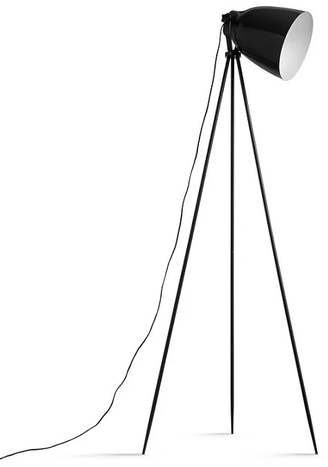 Čierna stojacia lampa CINDA TYP 5