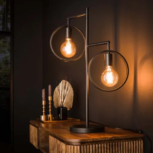 Stolová lampa 74-82 Ring 2L Charcoal  - Komfort-nábytok