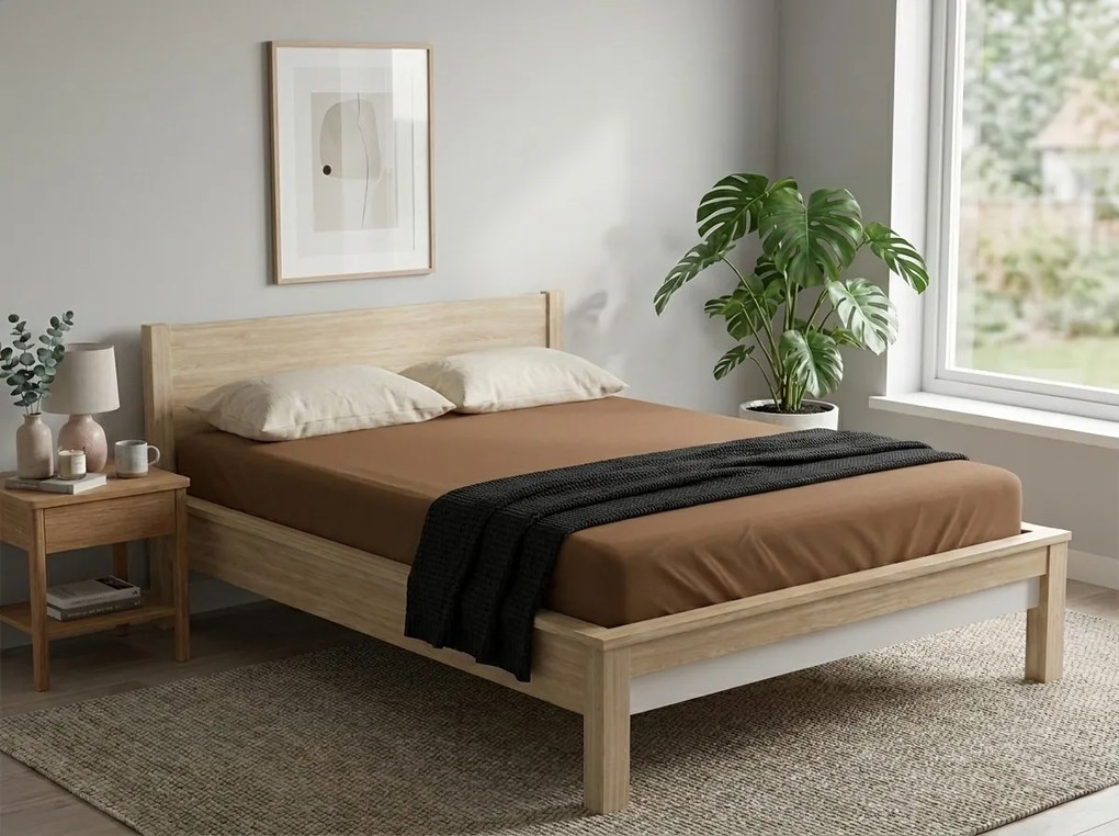 Jersey plachta EXCLUSIVE hnedé 200 x 220 cm