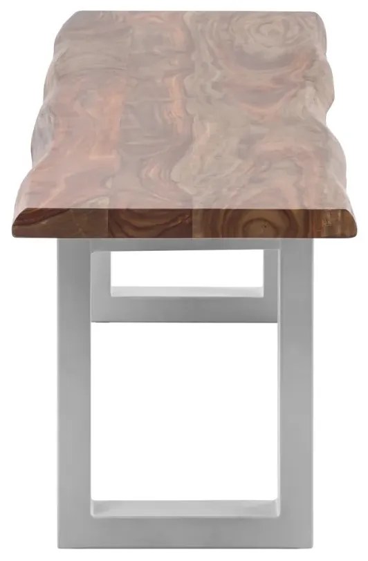 furniture-nabytek.cz - Masivní lavice Bullwer z palisandru, lakovaná, hnědá – 190×40 cm