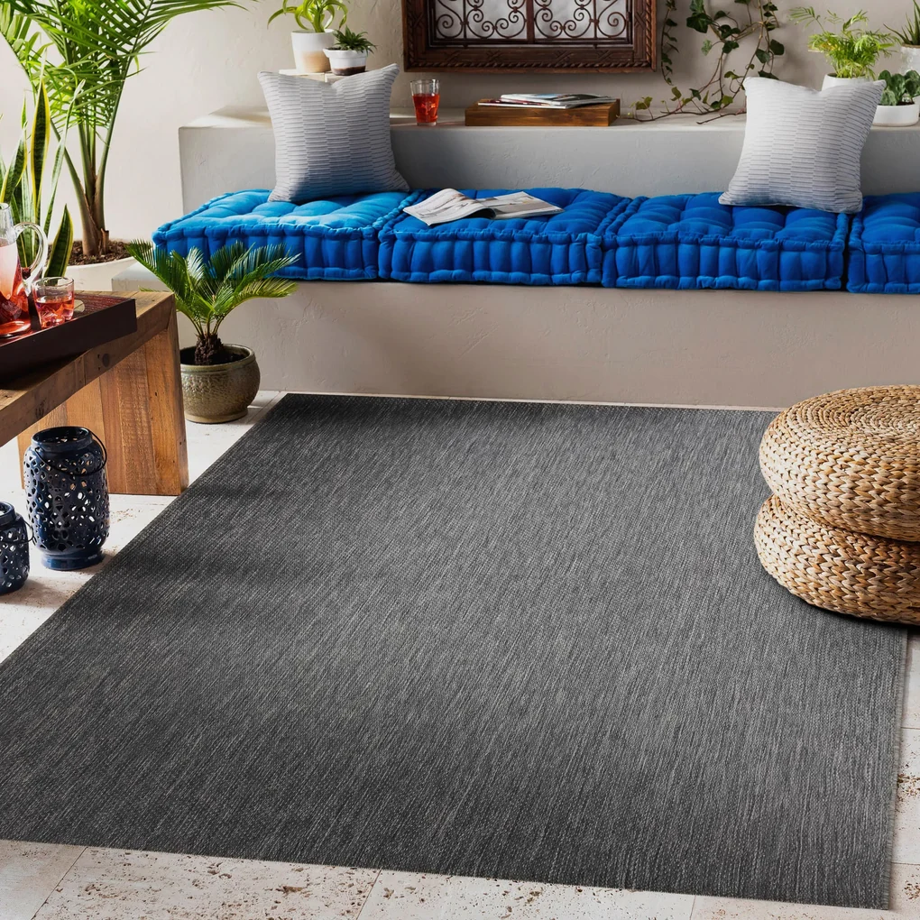 Koberec SISAL FLAT 48663/920 antracit HLADKÝ