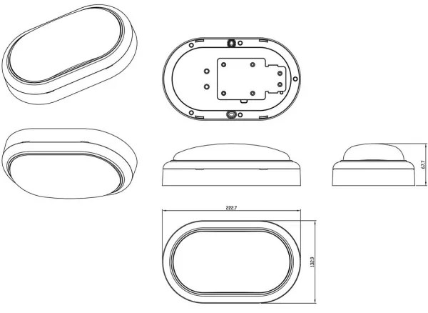 Philips - LED Nástenné svietidlo PROJECTLINE LED/15W/230V IP65