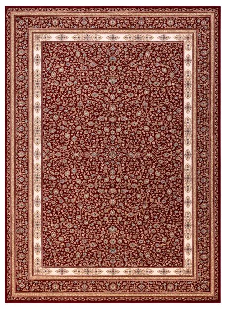 Koberec NAIN Ornament, rám 7965/51066 bordový / béžový