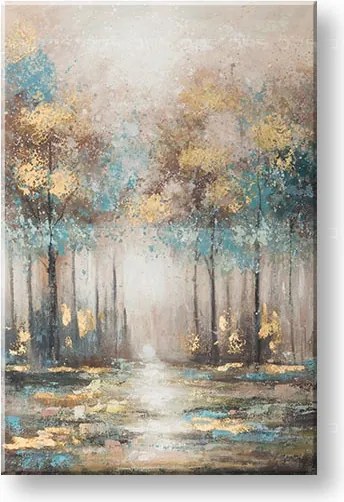 Maľovaný obraz na stenu STROMY 80x120 cm