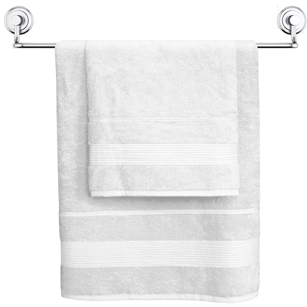 BAMBUSOVÝ UTERÁK BAMBOO 70X140 CM BIELA