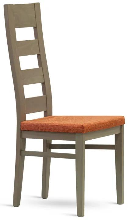 Stima stolička FALCO Odtieň: Dub, Látka: BOLTON NEW arancio 1