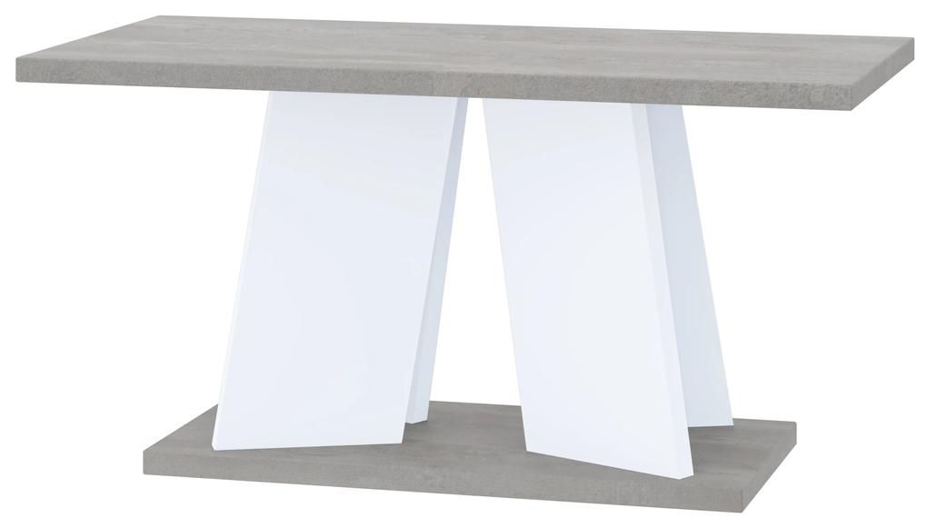Konferenčný stolík Mulnu (svetlosivá + biela). Vlastná spoľahlivá doprava až k Vám domov. 1055221