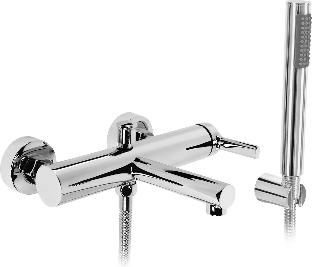 Rea Pixel, vaňová batéria s ručnou sprchovou súpravou, chrómová, REA-B4525