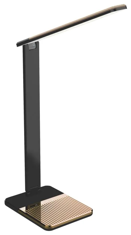 Polux LED Stmievateľná dotyková stolná lampa PRESTIGE LED/12W/230V 2700/6500K čierna 325105