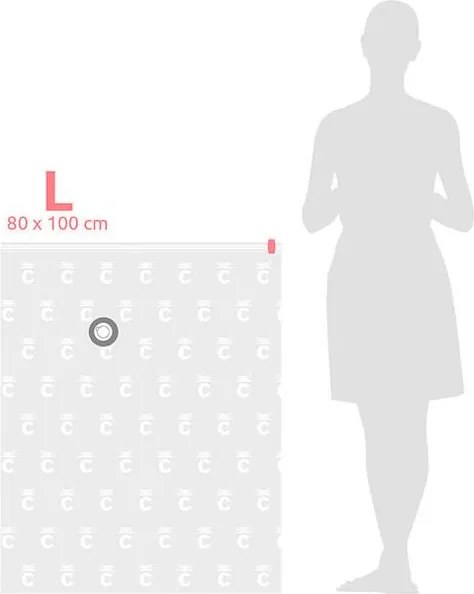 Súprava 10 ks vákuových úložných vriec Compactor L 120 l