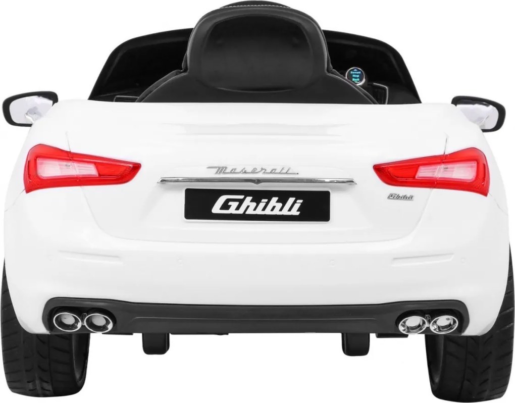 Ramiz Elektrické autíčko Maserati Ghibli na akumulátor biele + diaľkové ovládanie