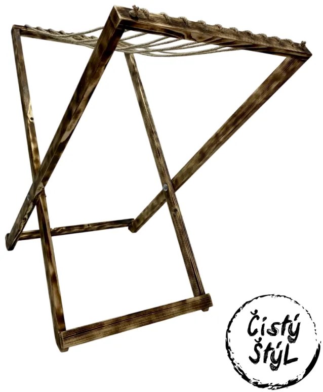 Malý rozkladací sušiak - tmavý