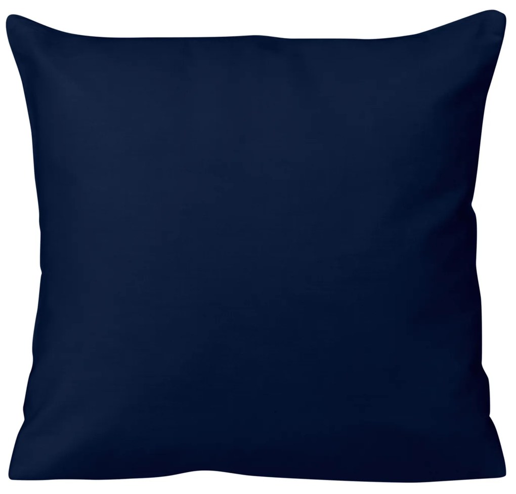 SATÉNOVÁ OBLIEČKA NA VANKÚŠ 40X40CM TMAVOMODRÁ