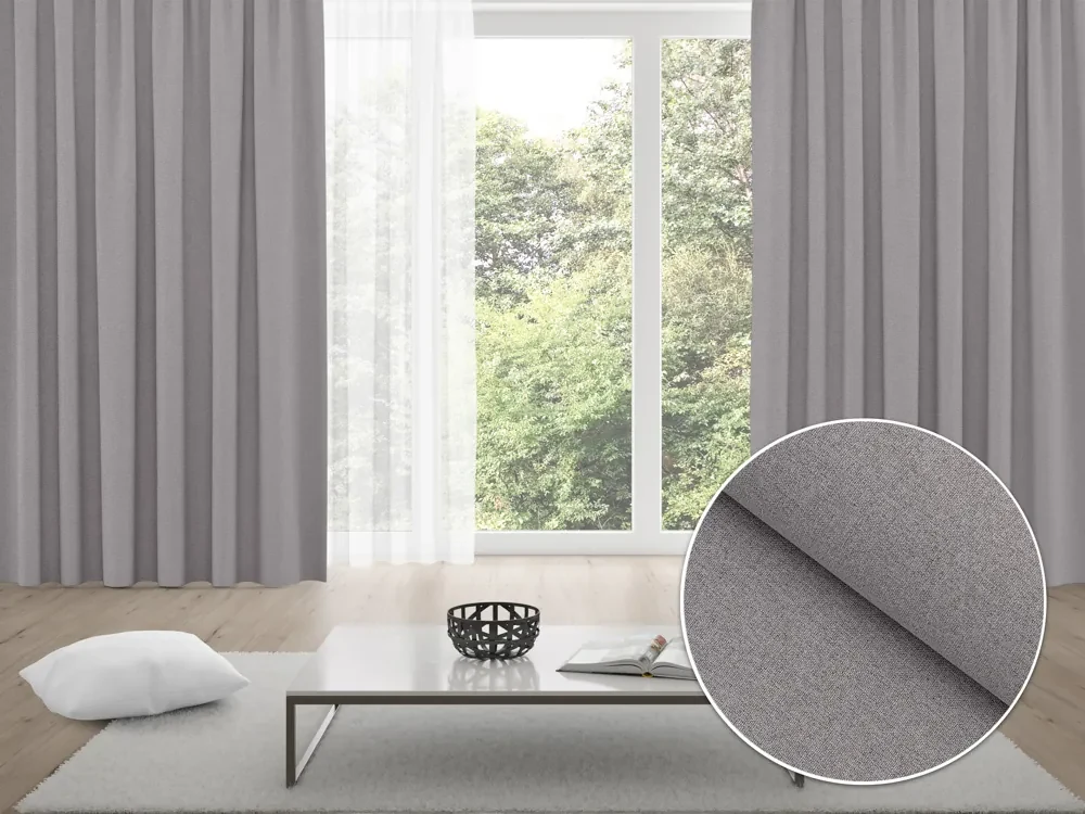 Biante 100% zatemňovací záves Blackout BKR-503 Sivý režný - šírka 270 cm 270x250 cm