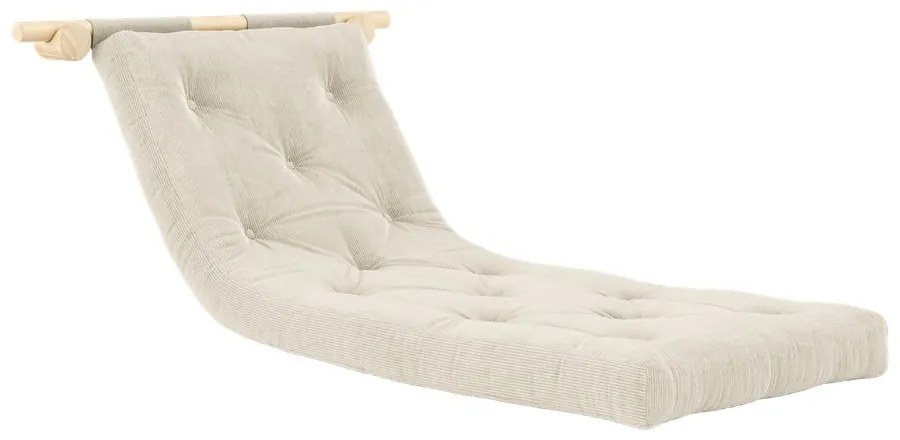 Krémové menčestrové kreslo Hooked – Karup Design