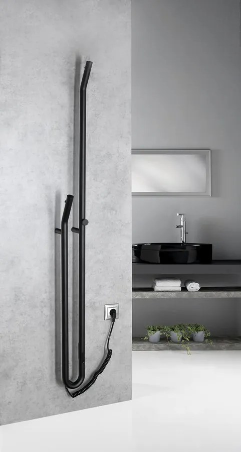 Sapho Sapho, DUOPASSO elektrický sušiak uterákov s časovačem, 122x1700mm, 45 W, zlato mat, ER830