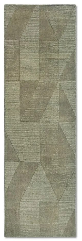 Zelený ručne tkaný vlnený behúň 80x250 cm Ursule – Villeroy&amp;Boch