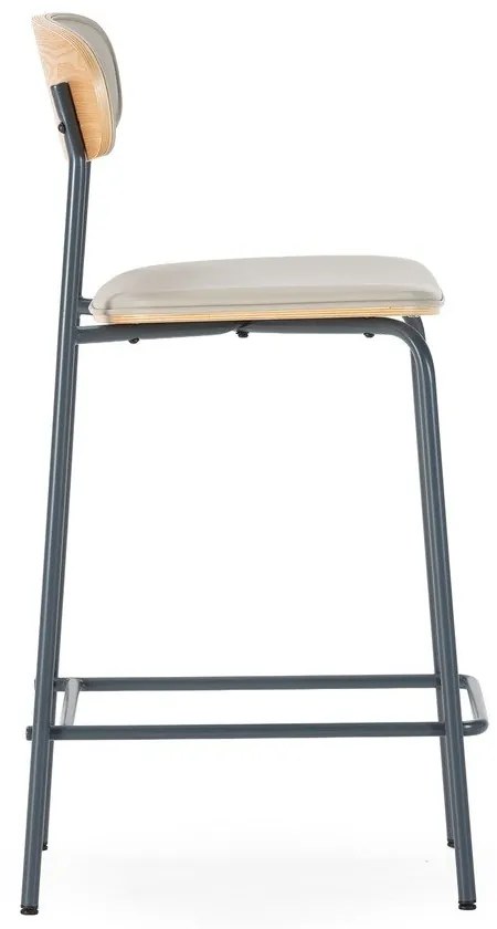 Béžové čalúnené barové stoličky v súprave 2 ks (výška sedadla 65,5 cm) Saula – Marckeric