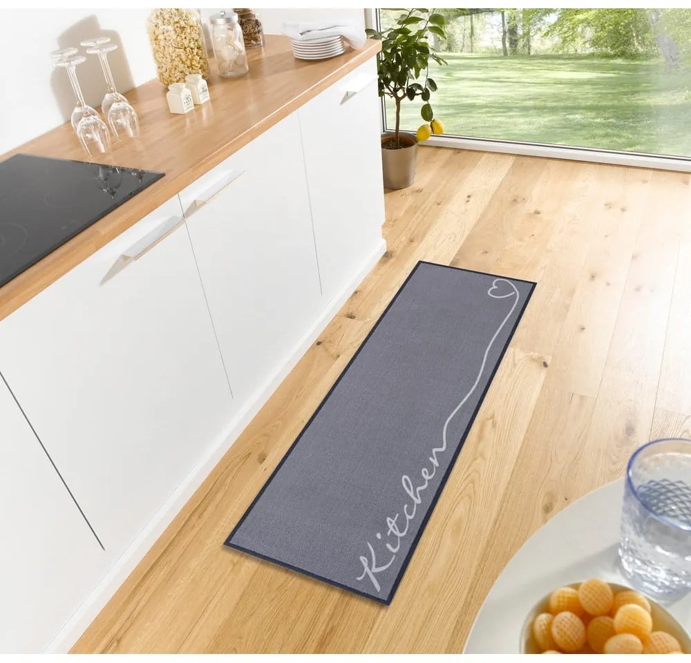 Sivý behúň Zala Living Kitchen, 50 x 150 cm