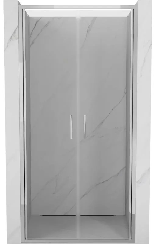 Mexen Exo, dvojkrídlové sprchové dvere 90x200 cm, 6mm číre sklo, chrómový profil, 814-090-000-01-00