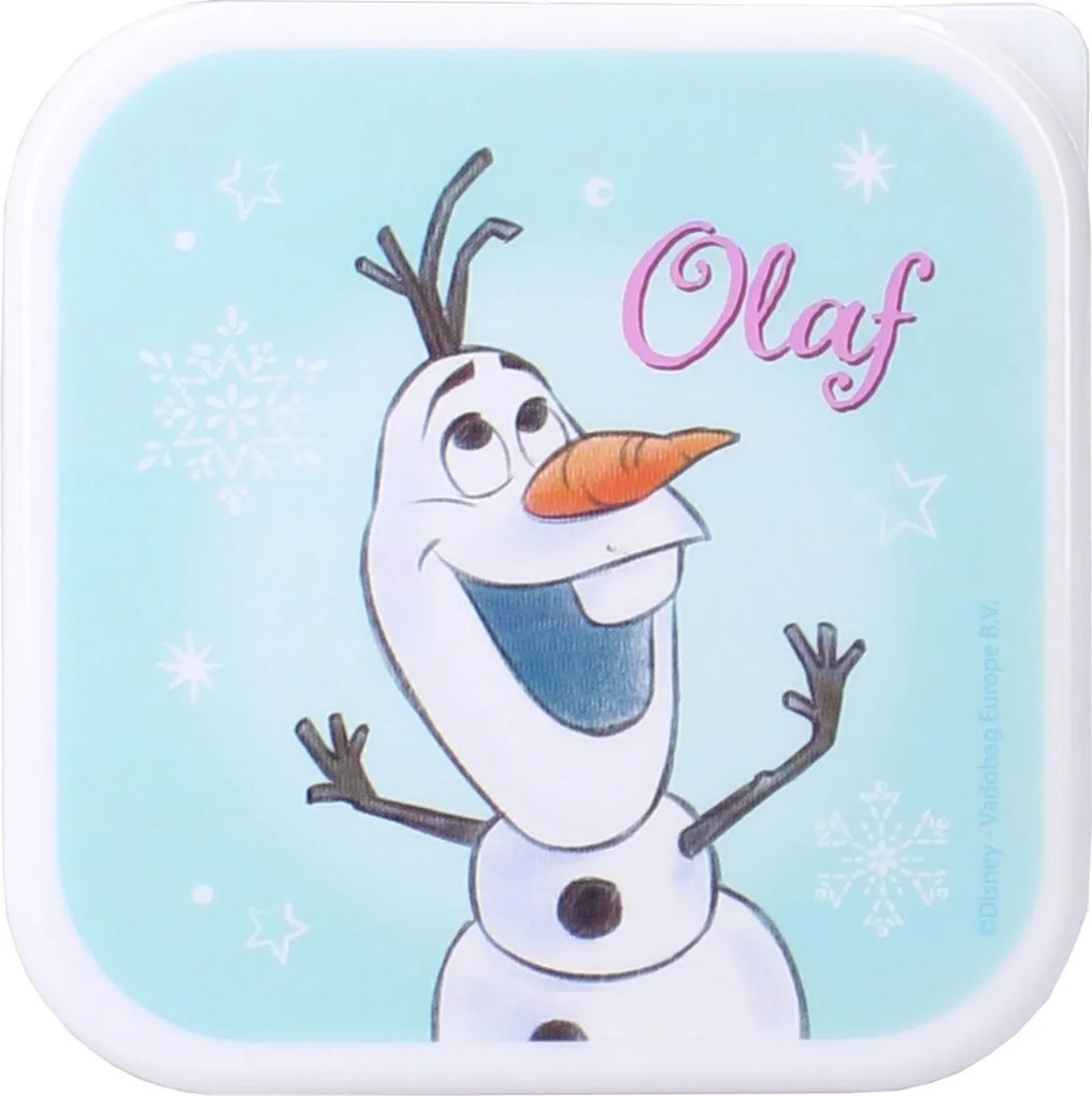 Desiatové boxy Ľadové kráľovstvo - Frozen - motív Elsa a Olaf – súprava 3ks